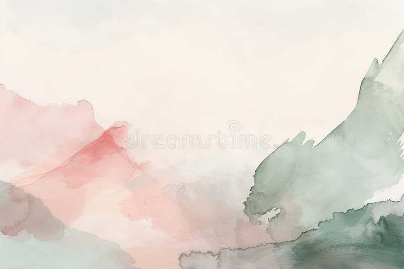 Blush-rosa och mjuk sage grön fusionskoncentration abstrakt fjäderbakgrund i lugnande färger vektor illustrationer