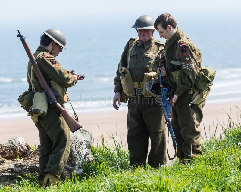 Blyth Battery. Annual World War Two Reenactment. Editorial Image Image of beach, reenactment: 117336255