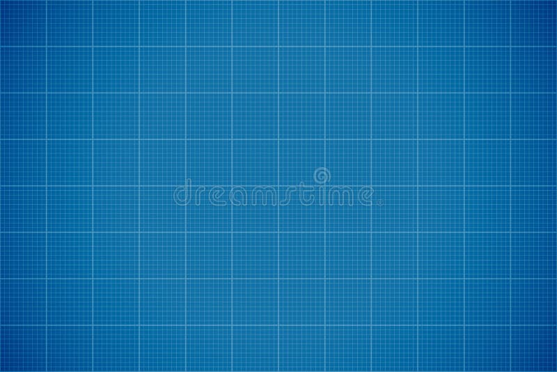 Blå fodrad ritningbakgrund stock illustrationer