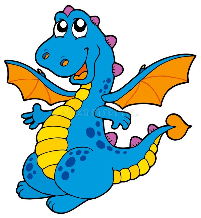 blå gullig drake vektor illustrationer blå gullig drake vektor illustrationer