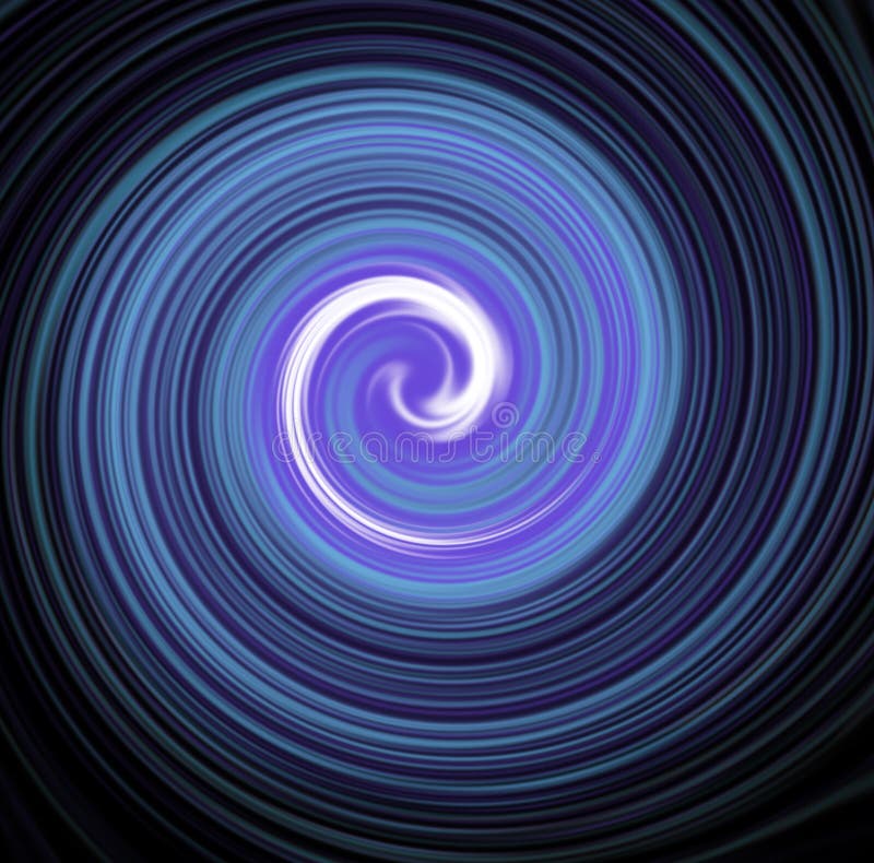 Blå ljus spiral wallpaper stock illustrationer