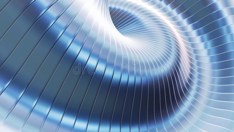 Blå metallbakgrund, remsor 3d Vavy elegant abstrakt, strimlat mönsterpapper vektor illustrationer