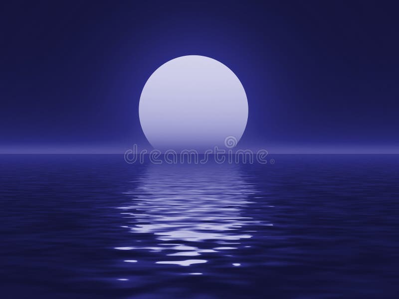 blå moon stock illustrationer blå moon stock illustrationer
