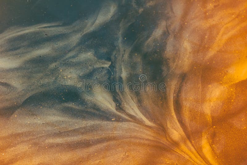Blå och guld- vågtextur med små dotts royaltyfri fotografi Blå och guld- vågtextur med små dotts royaltyfri fotografi