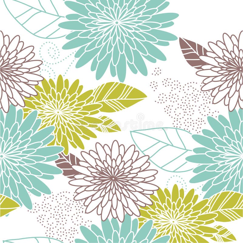 blå seamless blommagreen för bakgrund royaltyfri illustrationer blå seamless blommagreen för bakgrund royaltyfri illustrationer