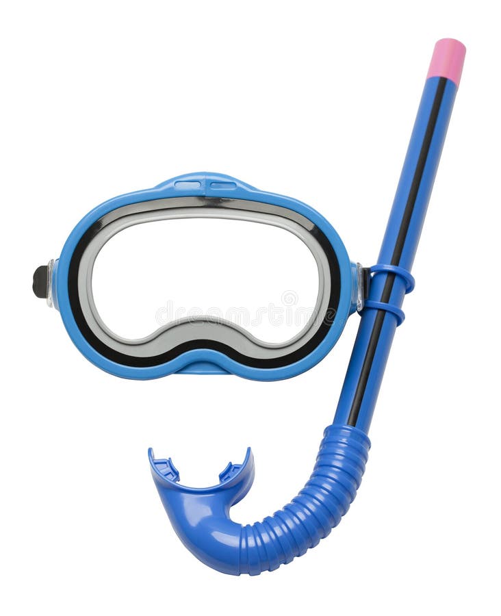 Blå snorkel och maskering arkivbilder Blå snorkel och maskering arkivbilder