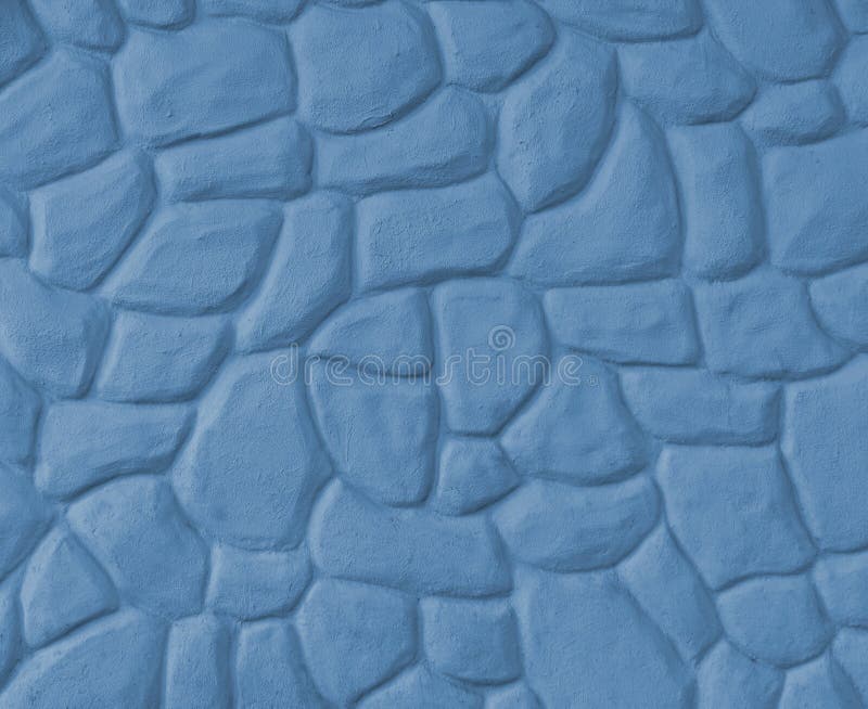 blå wavy stenvägg