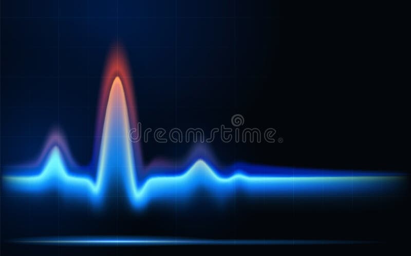 Vector background. Blue flames of gas in the form of heartbeat line. Vector background. Blue flames of gas in the form of heartbeat line.