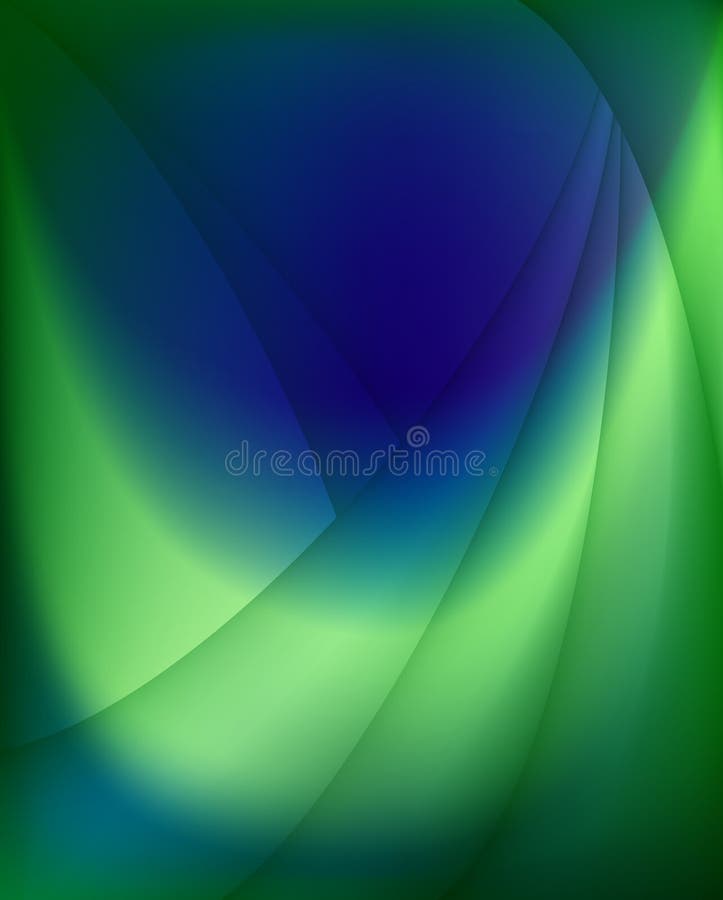 Blåa oskarpa gröna signaler för abstrakt bakgrund