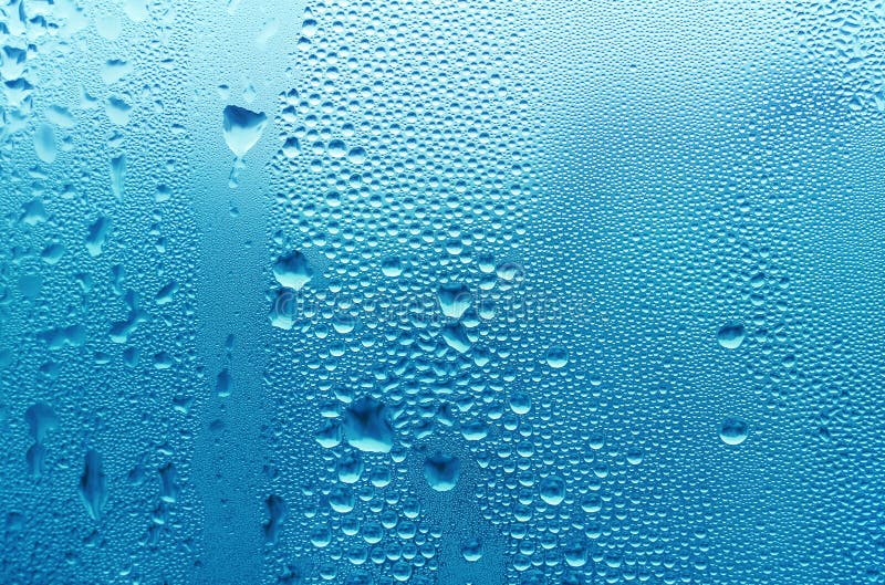Blått dropptexturvatten