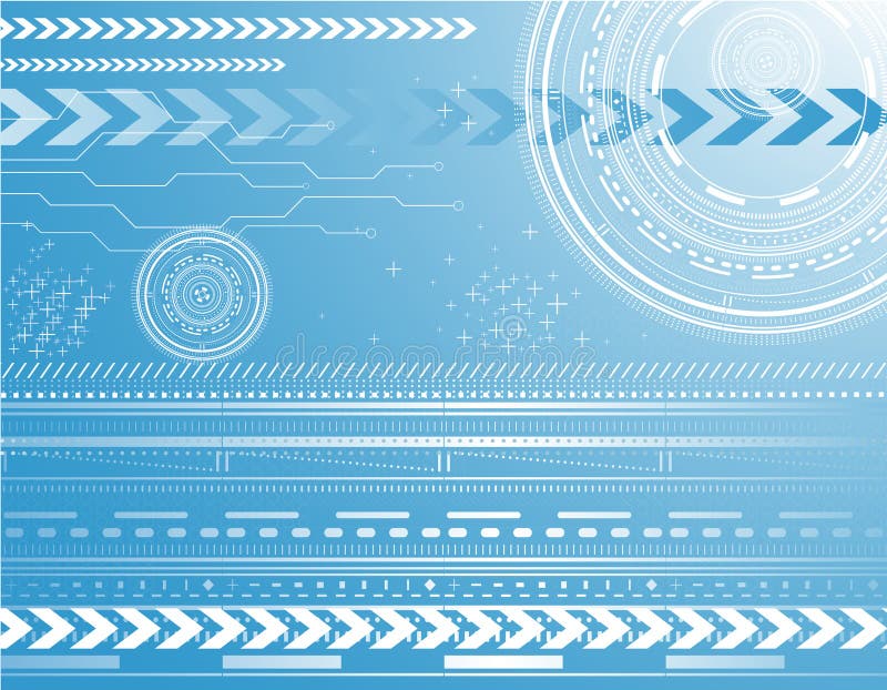 Blått futuristic för bakgrund royaltyfri illustrationer