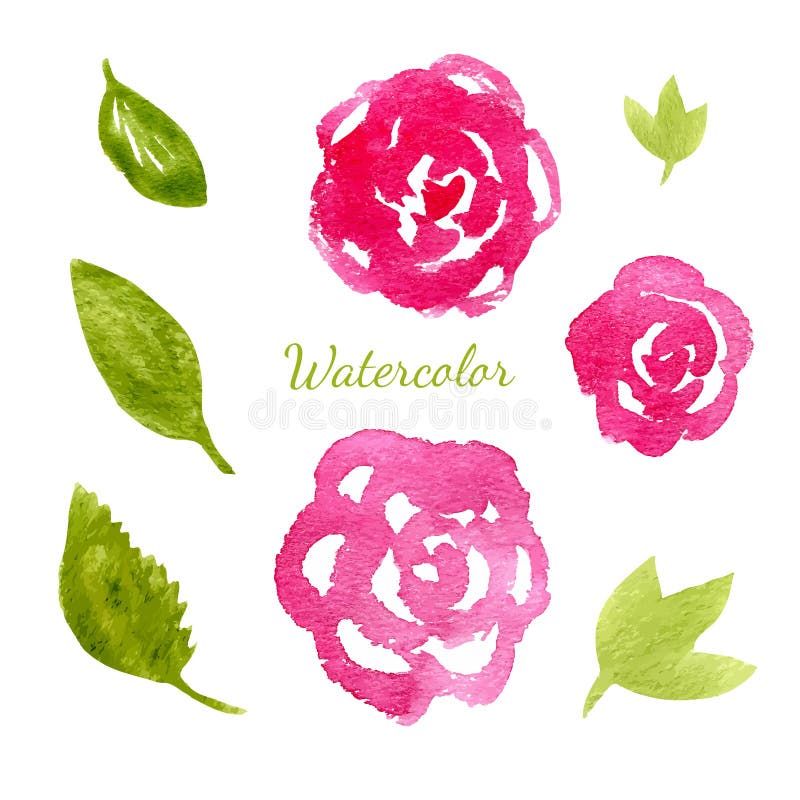 Blüht Aquarellsammlung Blumen- und Blattelementsatz Gezeichnete Illustration des Vektors Hand für Einladung vektor abbildung Blüht Aquarellsammlung Blumen- und Blattelementsatz Gezeichnete Illustration des Vektors Hand für Einladung vektor abbildung