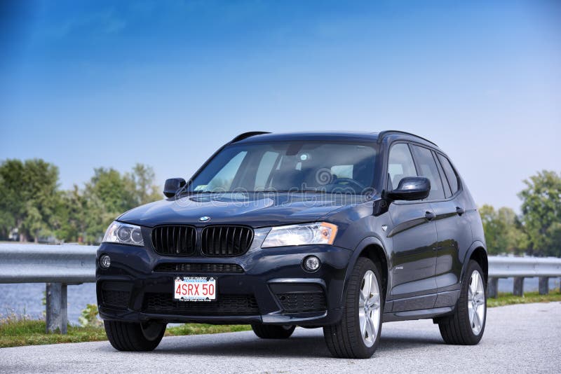 BMW X3-M the sport version. A luxury car royalty free stock photo