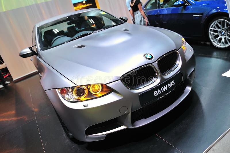 Silver BMW M3 Sedan at BMW World Singapore on 14 Nov 2010