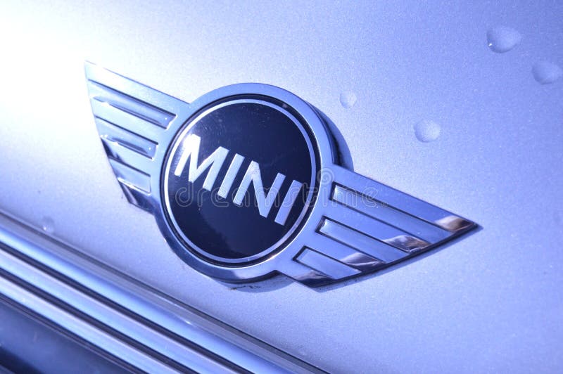 BMW Mini badge on car editorial stock image. Image of colour - 111850629