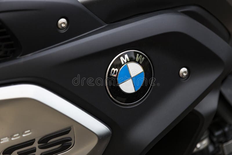 BMW Motorcycle Emblems on the Streets of Milan in Italy. Editorial ...