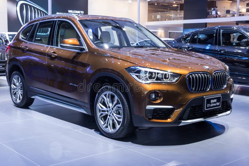BMW X1 sDrive18D mostrado en Tailandia fotos de archivo libres de regalías BMW X1 sDrive18D mostrado en Tailandia fotos de archivo libres de regalías