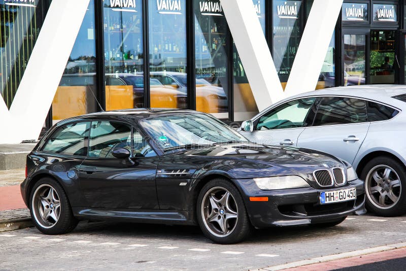 BMW Z3. Bremen, Germany - August 10, 2014: Motor car BMW Z3 E36/8 in the city street stock photography