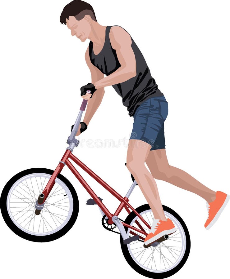 摩托车bmx 向量例证 插画包括有技艺 极其 男性 男人 骑自行车的人 自由式 使用 摩托车bmx 向量例证 插画包括有技艺 极其 男性 男人 骑自行车的人 自由式 使用