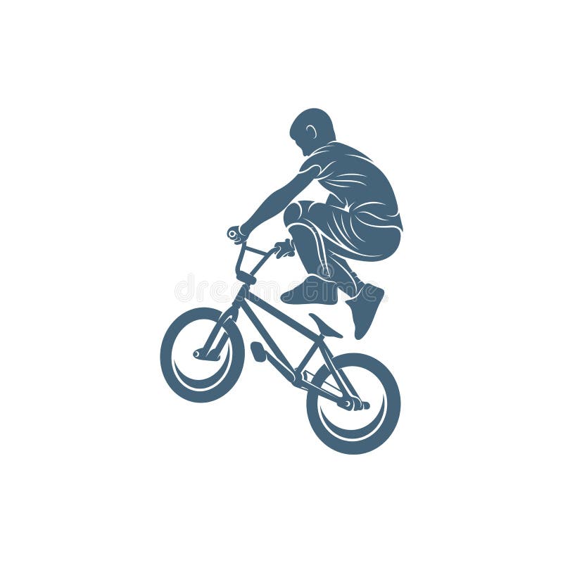 BMX Design Vector Illustration, Creative BMX Logo Design Concept