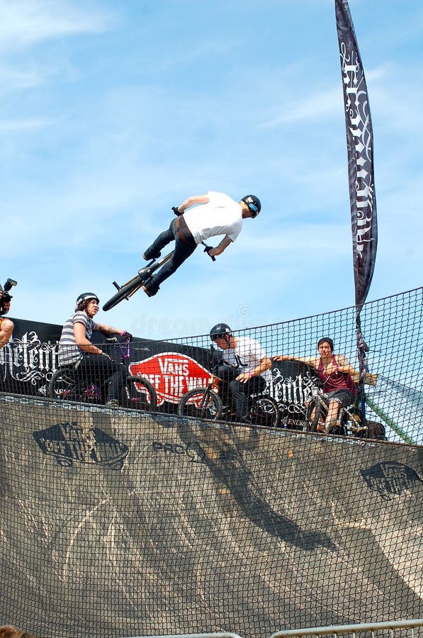 BMX Event at Relentless Boardmasters, Newquay Editorial Stock Photo