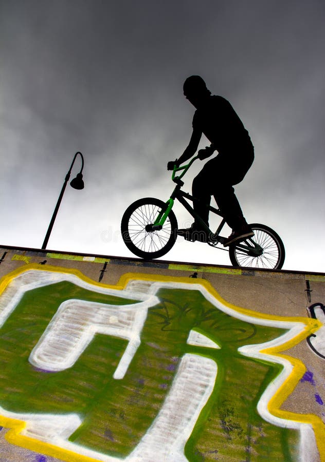 BMX-ruiter royalty-vrije stock fotografie BMX-ruiter royalty-vrije stock fotografie