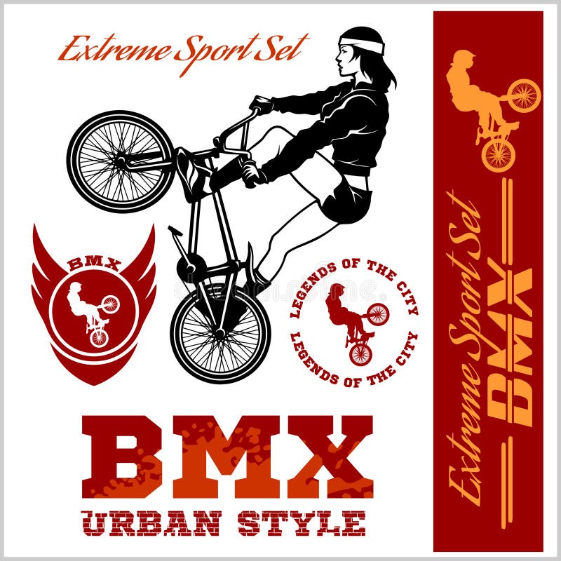 BMX-t-shirtgrafiek De extreme stijl van de fietsstraat - Vectorbmx cyclyst vector illustratie BMX-t-shirtgrafiek De extreme stijl van de fietsstraat - Vectorbmx cyclyst vector illustratie