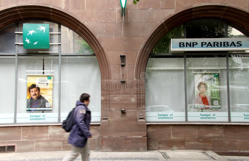 BNP Paribas Bank Building in Lisbon LISBON PORTUGAL JUNE 17, 2017