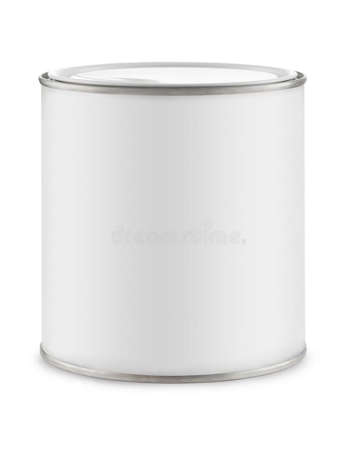 Download Bidon blanc de peinture image stock. Image du blanc, amélioration - 19526941