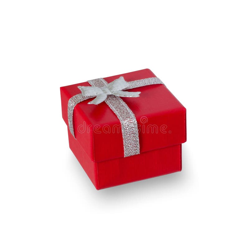 Bo?te rouge pour des bijoux D'isolement photos stock Bo?te rouge pour des bijoux D'isolement photos stock