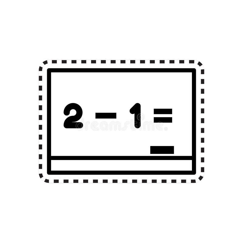 Board with equation icon. Vector illustration decorative design stock illustration