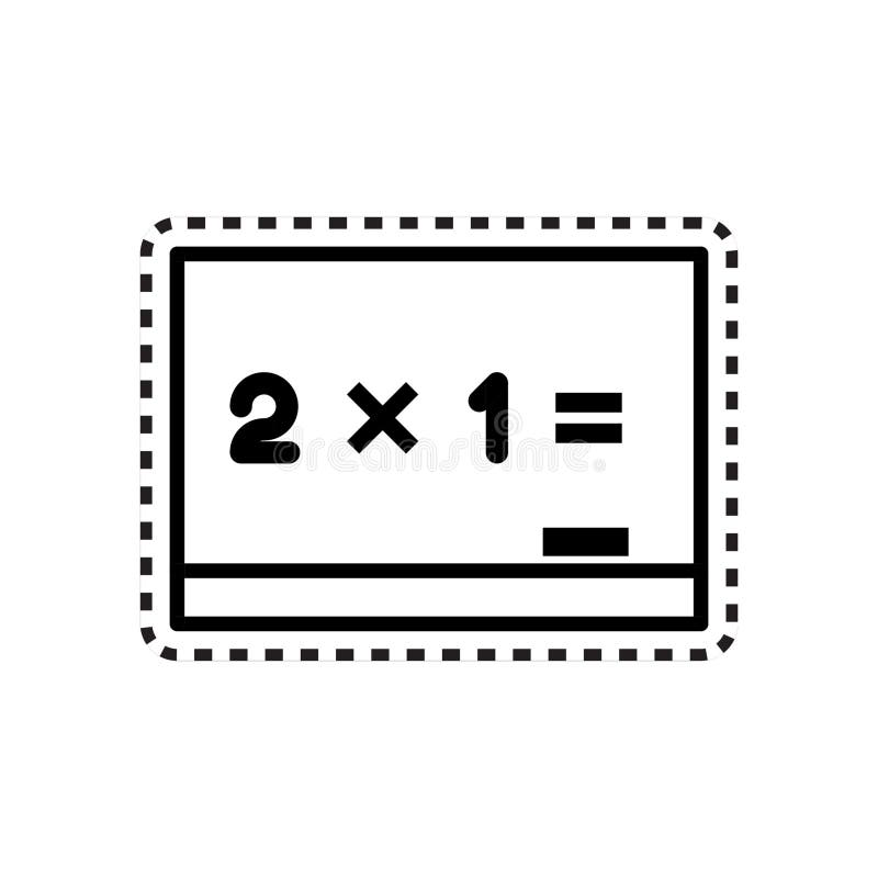 Board with equation icon. Vector illustration decorative design stock illustration
