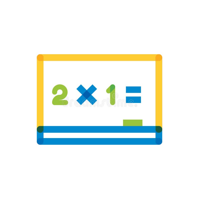 Board with equation icon. Vector illustration decorative design royalty free illustration