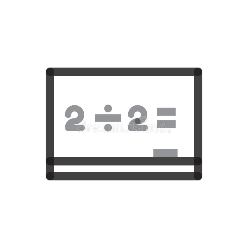 Board with equation icon. Vector illustration decorative design stock illustration