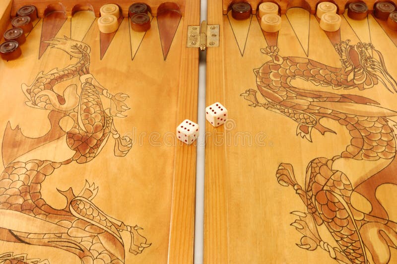 Board game a backgammon