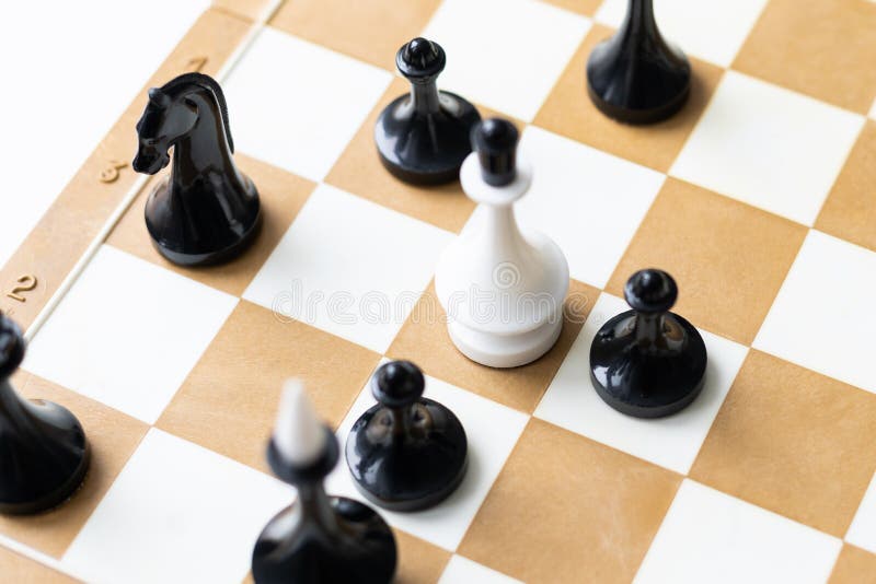 Chess Pieces Board Layout Stock Photo 666380395