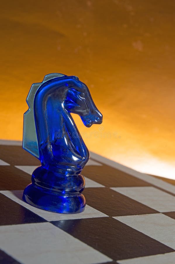Glass knight chess pieces stock image. Image of horse, confront 230053