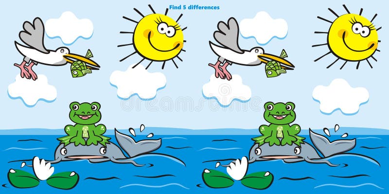 Board Game, Find Five Differences, Water Animals, Eps Stock Vector - Illustration of birthday, child: 144277646 Board Game, Find Five Differences, Water Animals, Eps Stock Vector - Illustration of birthday, child: 144277646