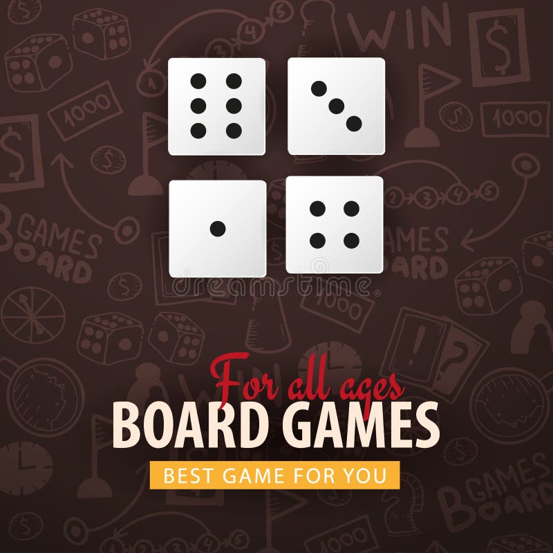 Board games set hand draw doodle elements Vector Image