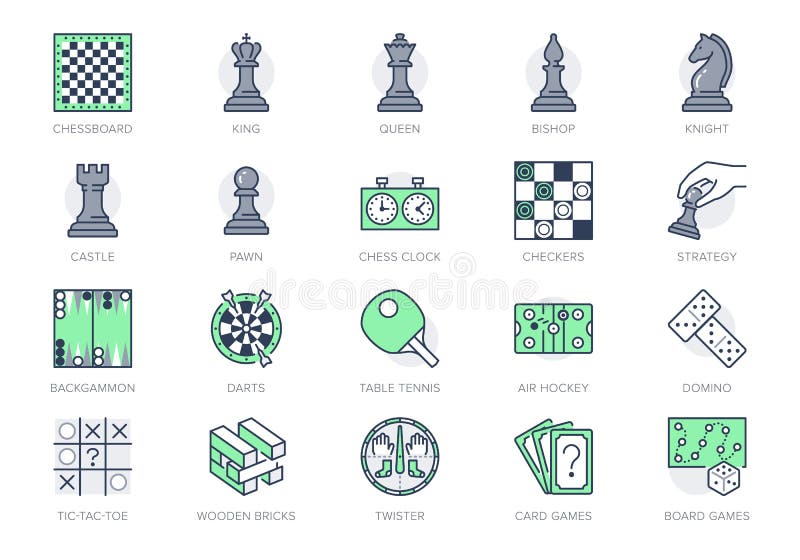 Chess board with piece setup flat clip art. Vector illustration of pawn,  knight, queen, bishop, horse, rook. Wooden chessboard icon Stock Vector by  ©Sir.Vector 400046036