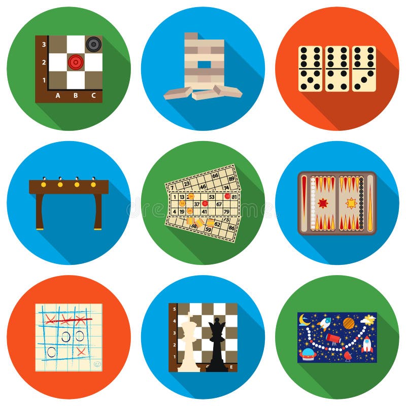 Board games set icons in flat style. Big collection board games vector symbol stock illustration stock illustration Board games set icons in flat style. Big collection board games vector symbol stock illustration stock illustration