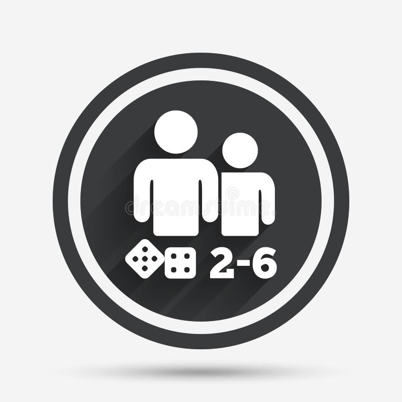 Board games sign icon 2-4 players symbol Vector Image