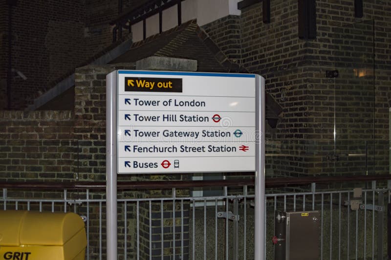 A Board Showing Various Destinations and Their Directions in London