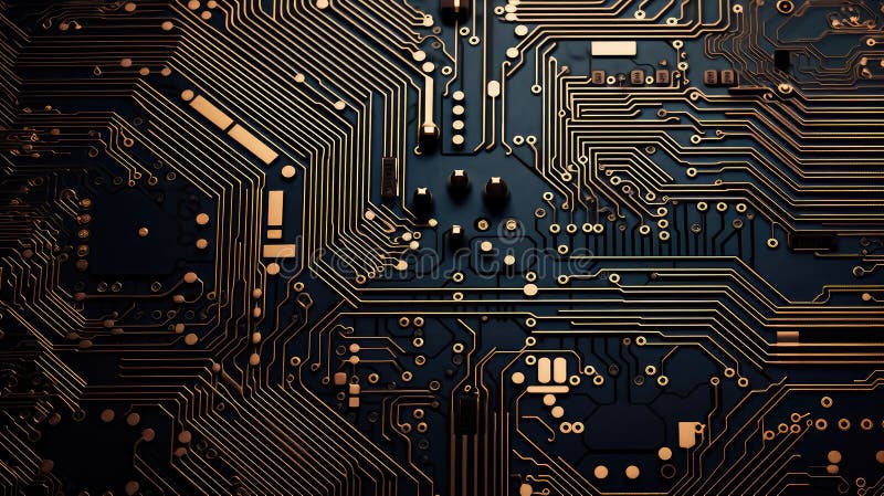 Board technology line pattern royalty free illustration