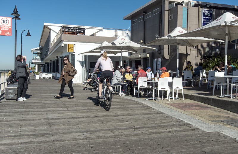 Board Walk Cafe Brighton Le Sands Editorial Image Image of enjoying