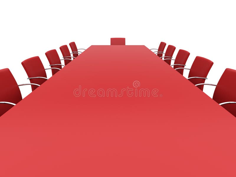 Boardroom table royalty free illustration