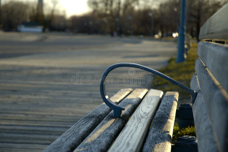 Boardwalk Bench stock image Boardwalk Bench stock image