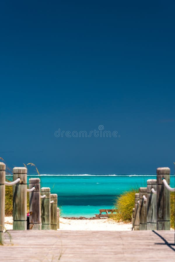 Way to beach on Turks and Caicos