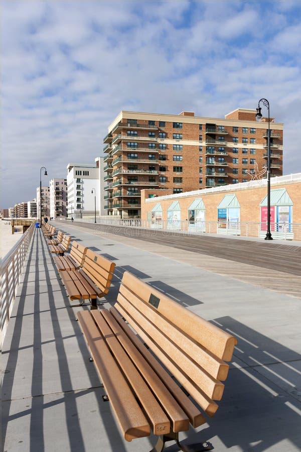Boardwalk Long Beach, Long Island, NY Editorial Image Image of