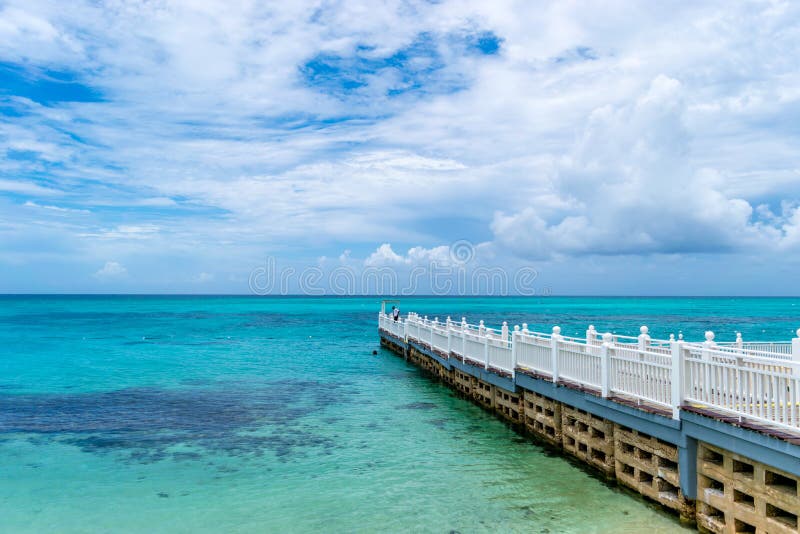 Boardwalk/pier/jetty/dock on tropical beach resort royalty free stock photos Boardwalk/pier/jetty/dock on tropical beach resort royalty free stock photos
